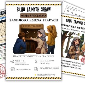 Gra detektywistyczna dla dzieci: Misja Specjalna - Zaginiona Księga Tradycji
